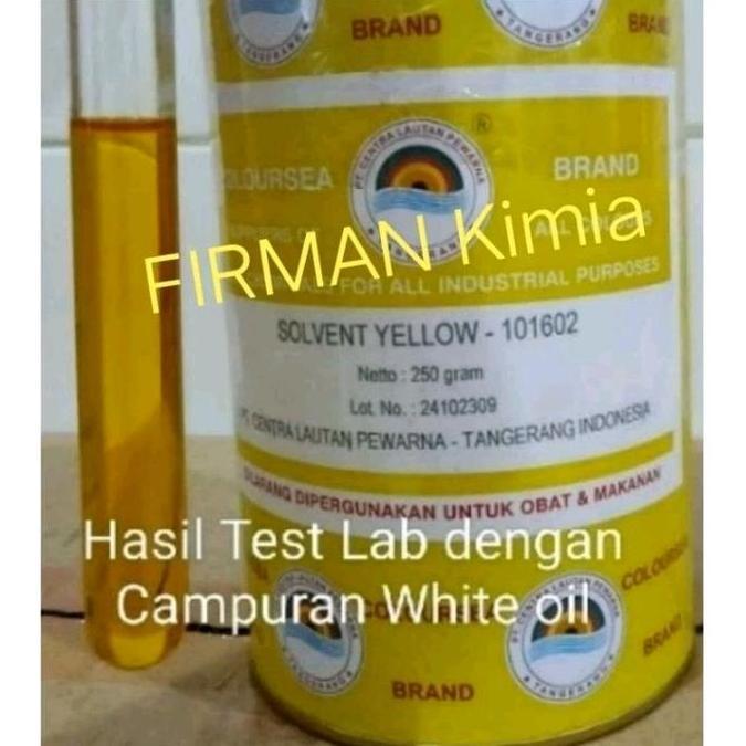 Indahkan- Pewarna Minyak Kuning Muda/Solvent Yellow-101602 Merek Coloursea 250Gr