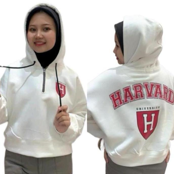 Momi- Crewneck Oversize Gemoy - Sweetshirt - Hoodie Oversize - Hoodie Halfzip Crop Wanita