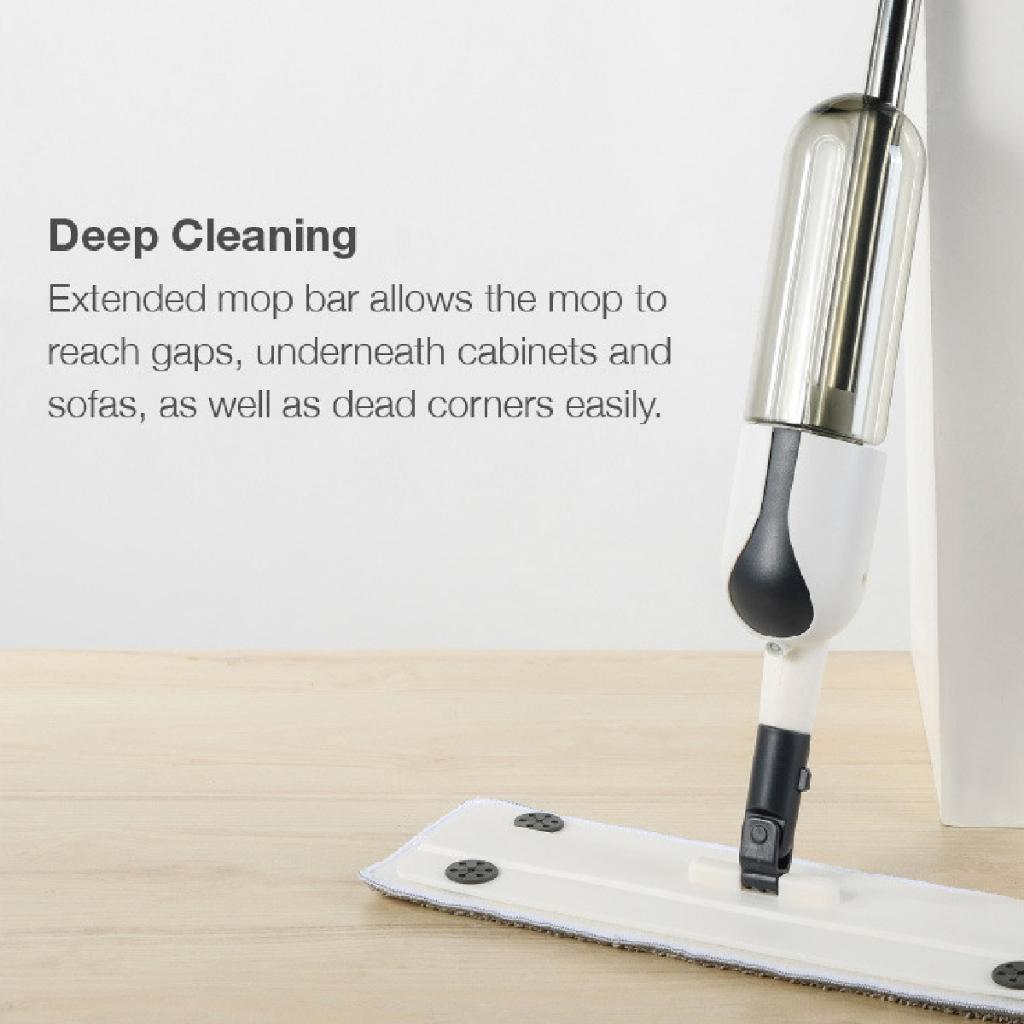 Iuiga Microfiber Spray Mop - Pel Semprot Microfiber Mop Spray Minimalis Untuk Lantai Bersih & Kilap