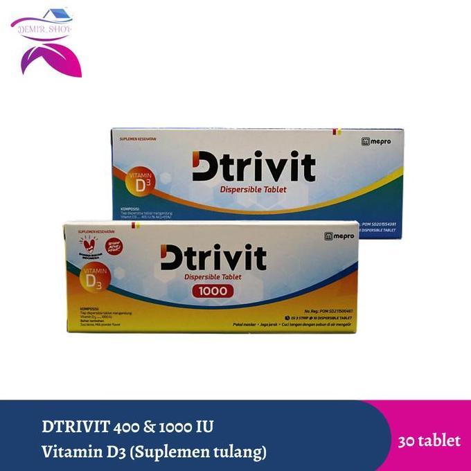 Dtrivit Vitamin D3 400 IU & 1000 IU / Vitamin D3 1000 IU