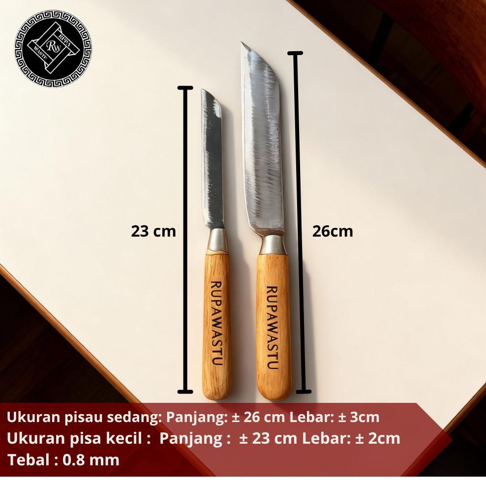 Viral Paket Hemat Set Pisau Dapur 5pcs | 2 Pisau Sedang  3 Pisau Kecil RUPAWASTU Termurah