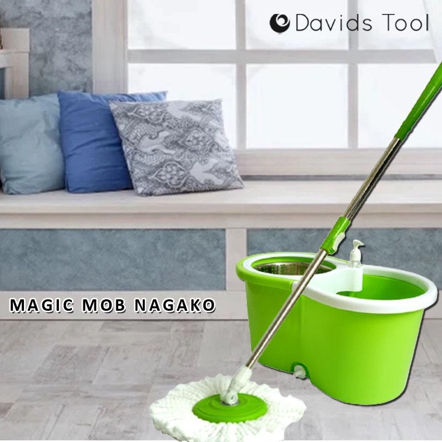 Alat Pel Pelan Lantai Ultra Mop Praktis Tanpa Peras Otomatis Serbaguna Magic Nagako
