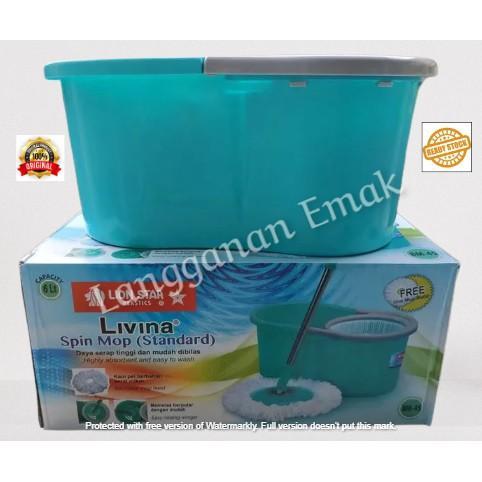 Lion Star Pel Lantai Putar Otomatis Spin Mop / Pel Lantai Putar Lion Star Bm-45 / Spin Mop Lion Star