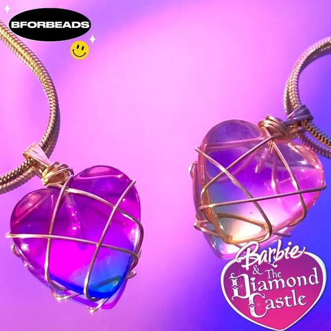 [Ready stock] New edition barbie the diamond castle necklace