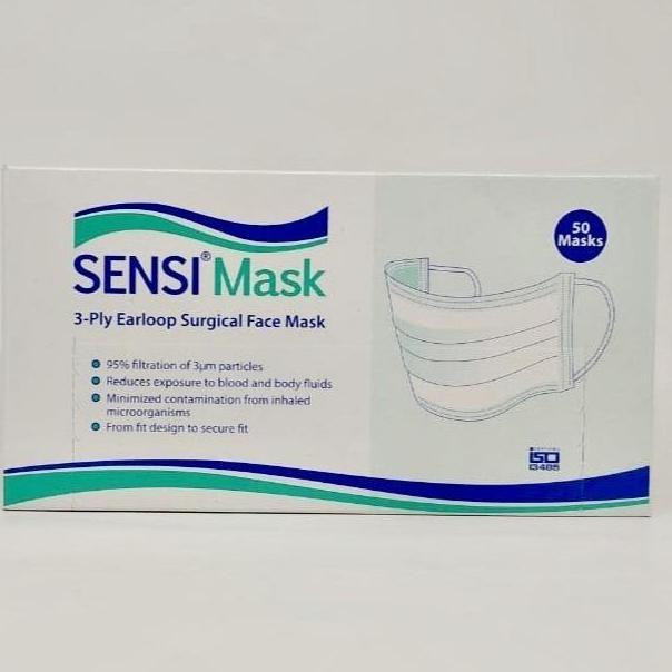 Sensi Mask Earloop / Masker Sensi / Masker Bedah / 3ply