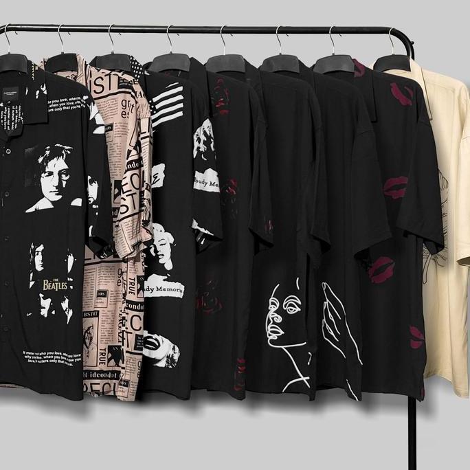 KRJN VOLUME 16 PRINTED SHIRT | KEMEJA RAYON PRIA | KEMEJA PRINTING LENGAN PENDEK