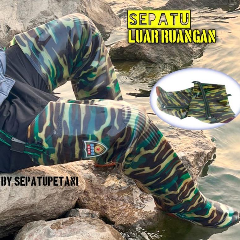 Sepatu Boot Pria Karet Panjang/Sepatu Sawah Petani/Ap Boot/Sepatu Anti Air Banjir Keong terlaris