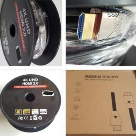 TERMURAH - Kabel HDMI Fiber Optic 100m / Hdmi Cable Optik 100 meter