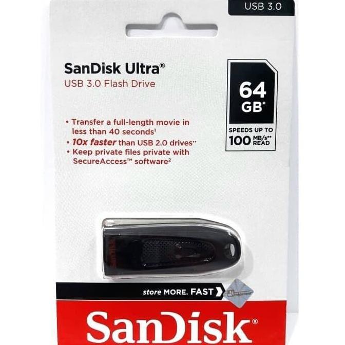Saveyou- Sandisk Flashdisk Ultra 64Gb Usb 3.0 / Sandisk Flashdisk 64Gb Cz48