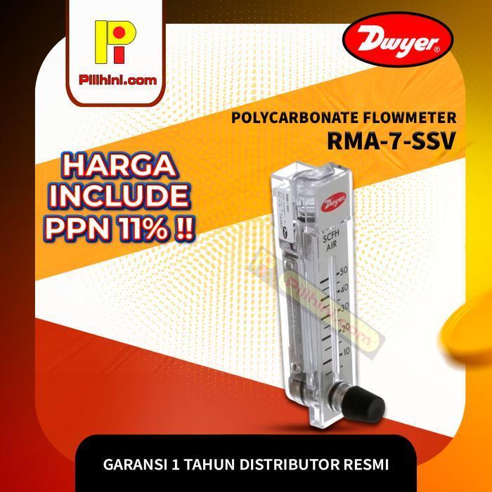 Dwyer RMA-7-SSV Rate-Master Polycarbonate Flowmeter