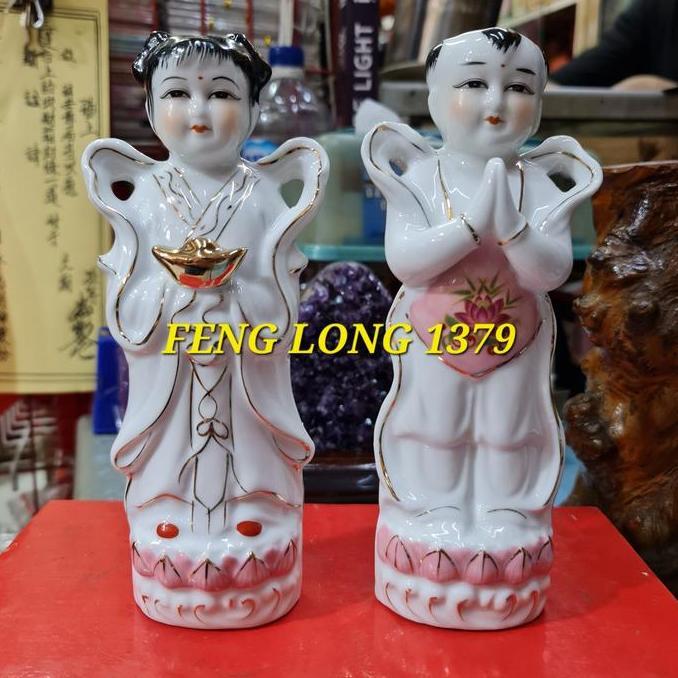 PROMO DISKON - Rupang Pendamping Guan Yin 8 inch Keramik