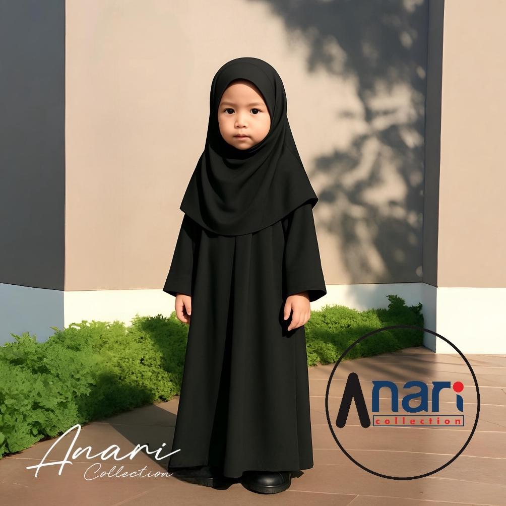 DISKON (BISA COD) MECA ABAYA ANAK TURKI POLOS WOLPIS PREMIUM UMUR 5 - 13 TAHUN / DRESS GAMIS ABAYA K