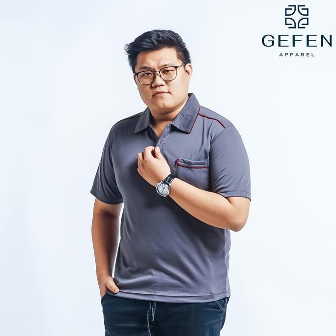 Lansungkirim- Gefo - Kaos Kerah Pria Baju Kaos Kerah Polo Shirt Kaos Pria Keren Baju Kaos Bapak Bapa