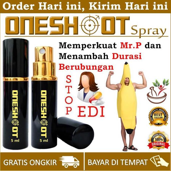 Terlaris Obat Ejakulasi-Dini Obat Tahan Lama Kuat Pria - OneShot Spray Original happy shopping kak
