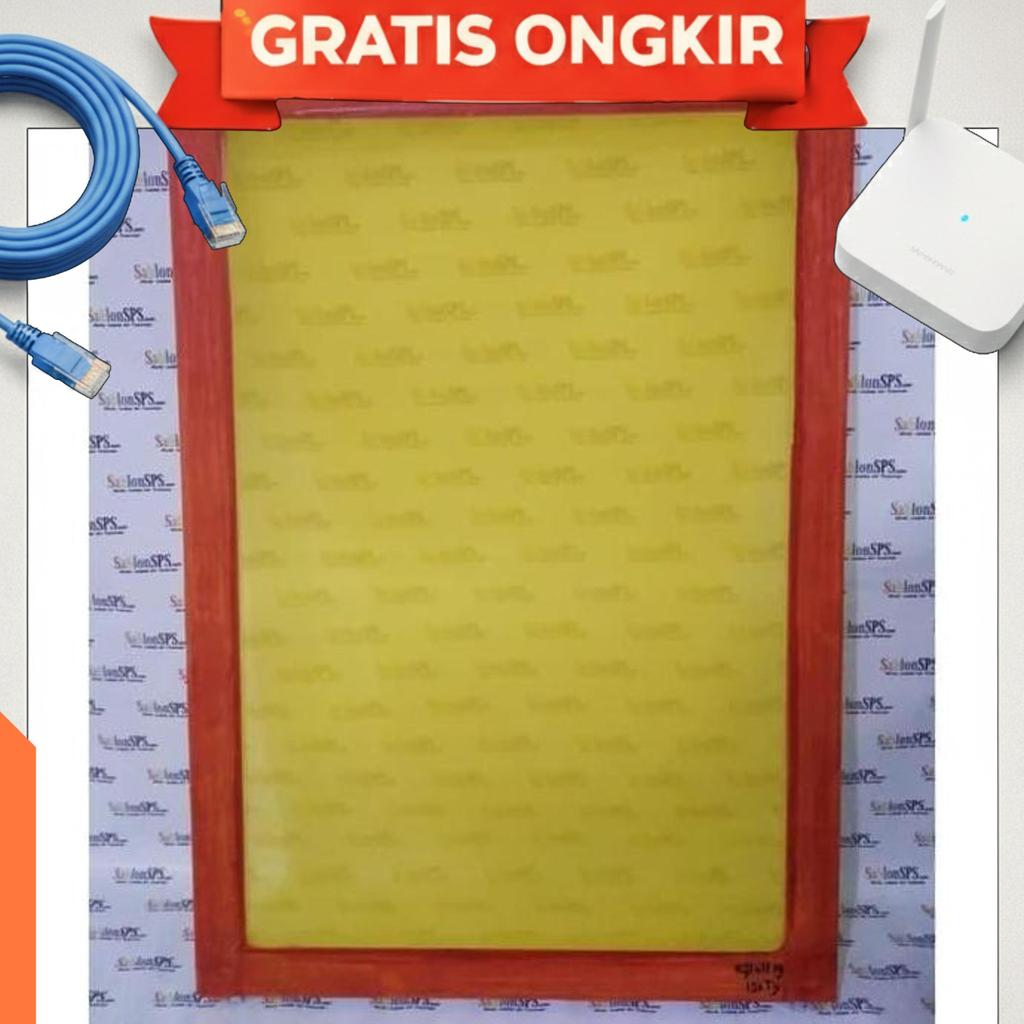 Screen Alumunium 40X60 T77 Kuning Polos