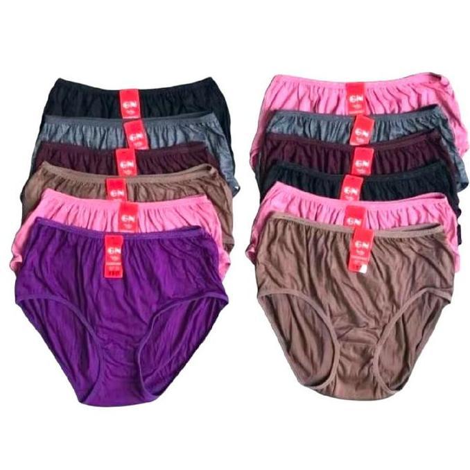 DF134 - [6pcs] Celana Dalam Wanita Dewasa Golden Nick 939 Model Karet Kecil -Celana Cewek Ukuran M, 