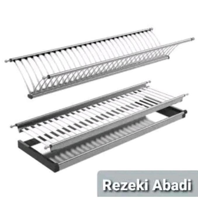 NEW - Rak Piring - Rak Gelas Stainless - Rak Lemari Kitchen Set