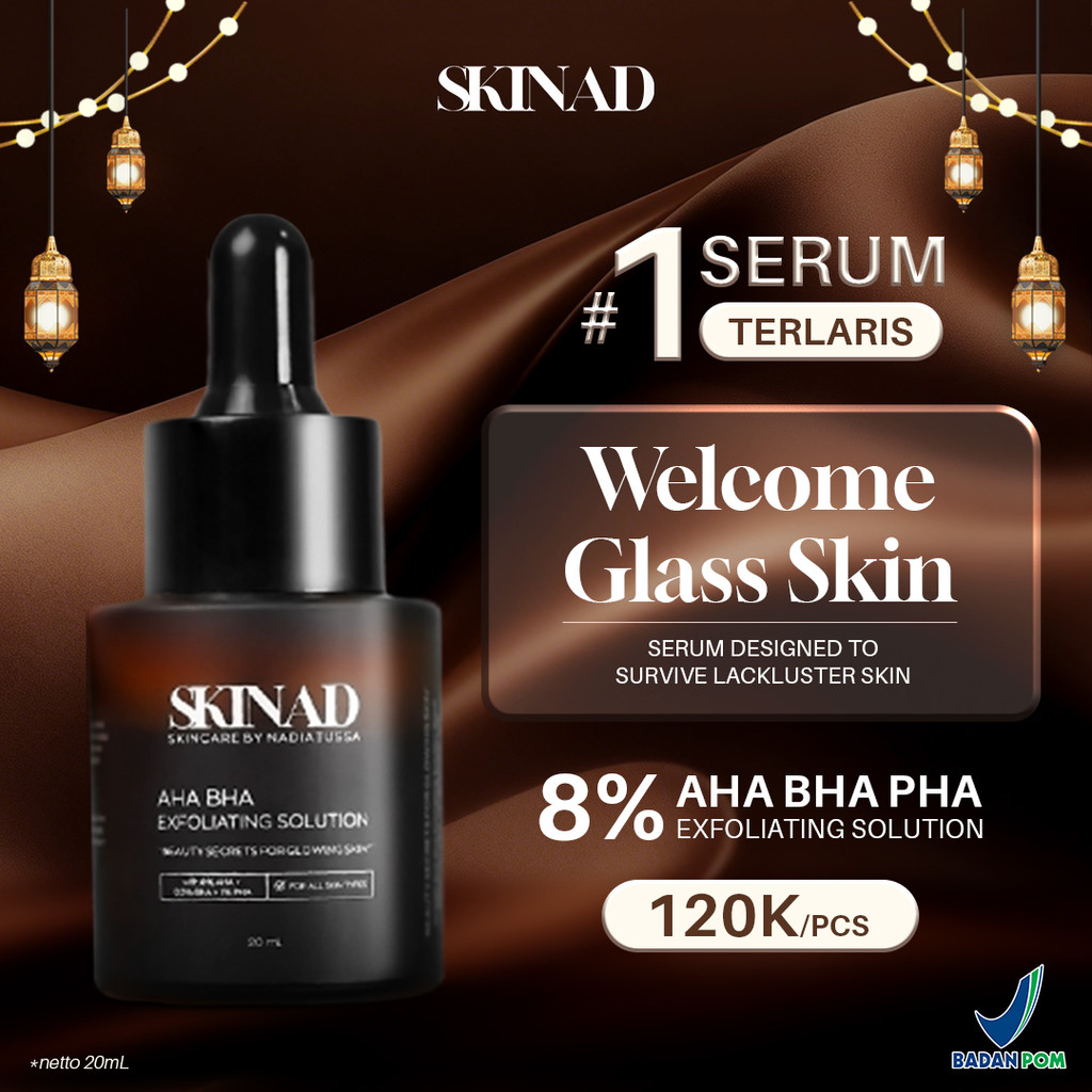 SKINAD Peeling Serum Aha Bha Pha Exfoliasi Wajah Mencerahkan dan Dark Spot  Isi 20ml