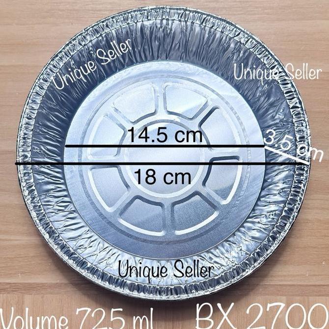 Promo [Isi50] Aluminium Foil Bulat 18 cm BX 2700 Bestfresh / Alufoil Tray RX 725 Best Fresh / Alumin