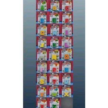 Zz99- Toy Addict Mainan Edukasi Alphabet Huruf Robot Mega Bots (A-Z) Plastik