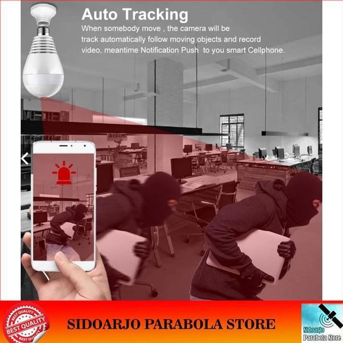 23Daggdedet - Cctv Ip Camera Lampu Bohlam Ipcam Bulb Panorama 36 Vr Hd Bisa Suara
