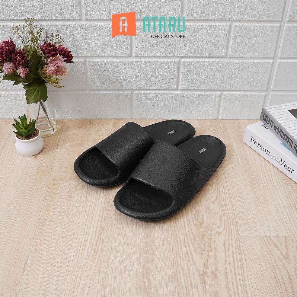 Ataru Sandal Rumah Basic - Hitam Home Slippers Sendal Indoor Alas Kaki Kamar terlaris