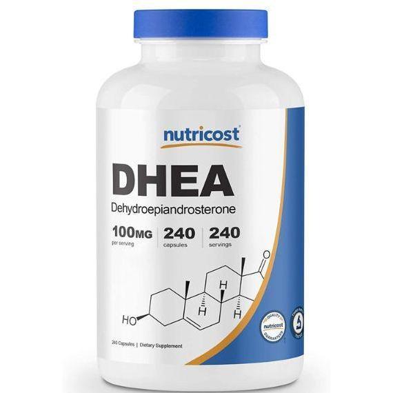 DHEA Dehydroepiandrosterone 100mg 240 Capsules Nutricost Made In