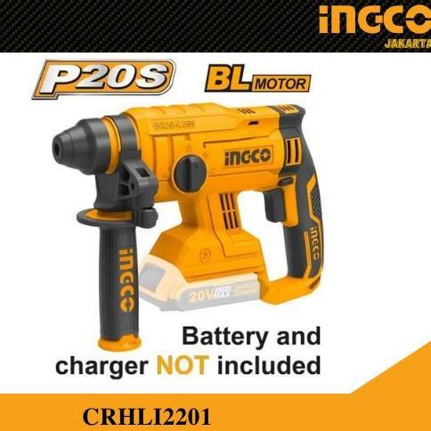 Spesial Mesin Rotary Hammer Cordless 20V Brushless / Bobok Bor Ingco Crhli2201