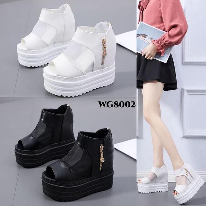 zukamainan_ - wedges sandals fashion wanita ala korea wg82