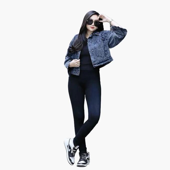 Willply Jaket Jeans Wanita Terbaru Kekinian Jaket Jeans Wanita Jumbo Jaket Wanita Terbaru 2024 Baju 