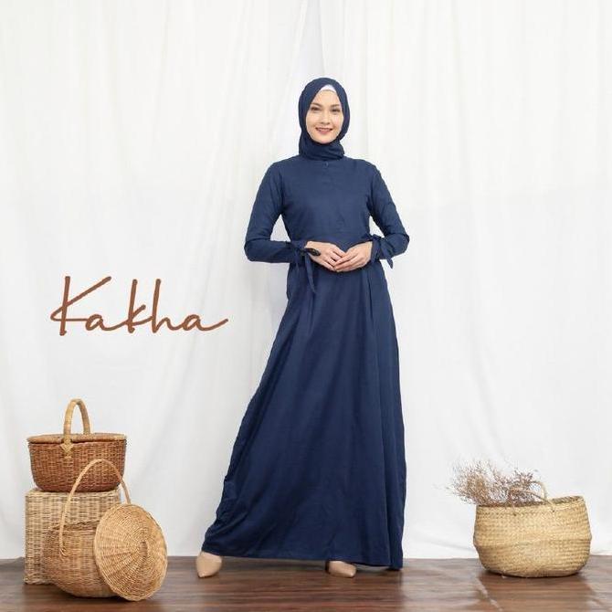 Murah Kakha - Gamis ibu Linen Series Non COD