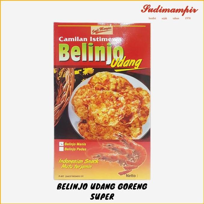 Emping Belinjo/Blinjo Udang Sudi Mampir |Oleh Oleh Surabaya/Jawa Timur