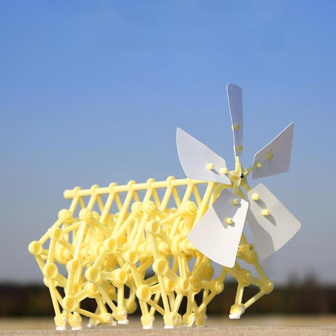 YORKSHIREY Robot Binatang Bionik Bertenaga Angin / Mainan Anak Edukasi Diy / Mainan Perakitan DIY