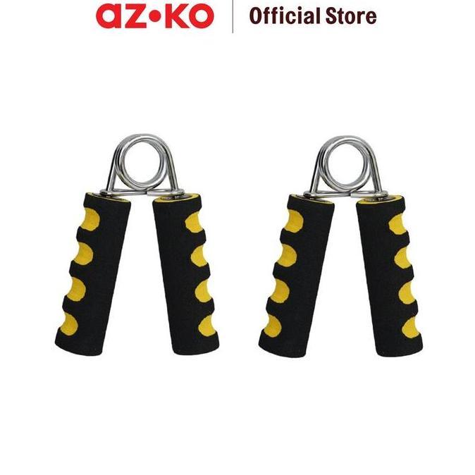AZKO Kinetic Hand grip Soft - Hitam/Kuning Alat Olahraga Pelatih Otot Tangan Lengan Perlengkapan Fit