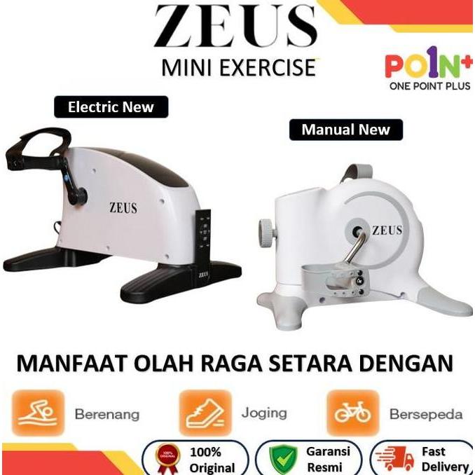 Zeus Mini Exercise Bike Static Electric Sepeda Terapi Statis