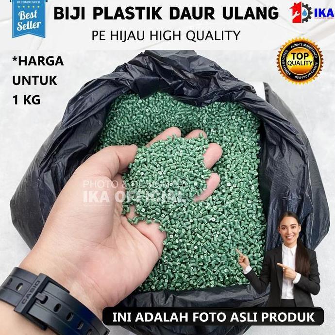 NAKATEKNO Biji Plastik PE HIJAU / Biji Plastik PE HIJAU Tahan Kimia Berkualitas Tinggi / Biji Plasti