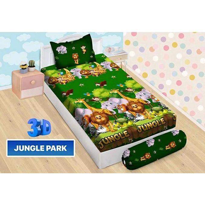 Sprei/Sprai/Seprai Bonita 120X200(Single)Motif Anak Favorit:Teddy Bear,Bts,Unicorn,Ballerina,Jungle 