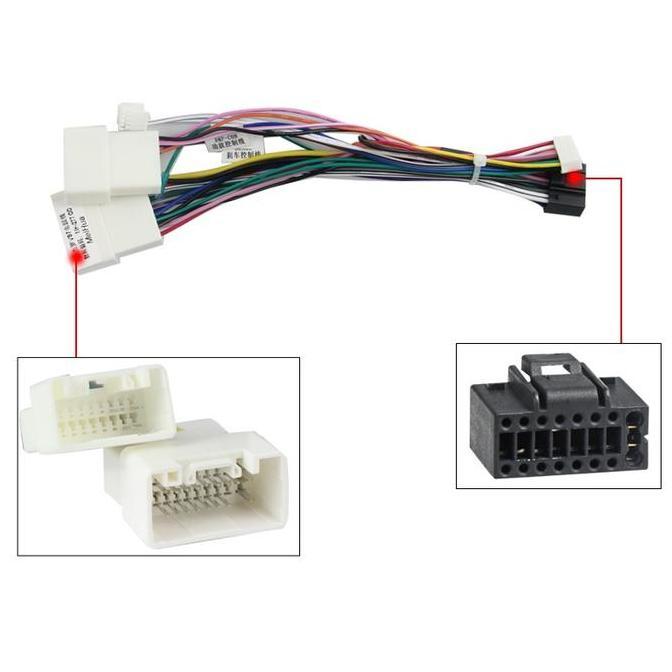 SIMATEKNO Soket Audio Head Mobil Male Female / Kabel Soket Head Audio Untuk Toyota Avanza Innova Yar