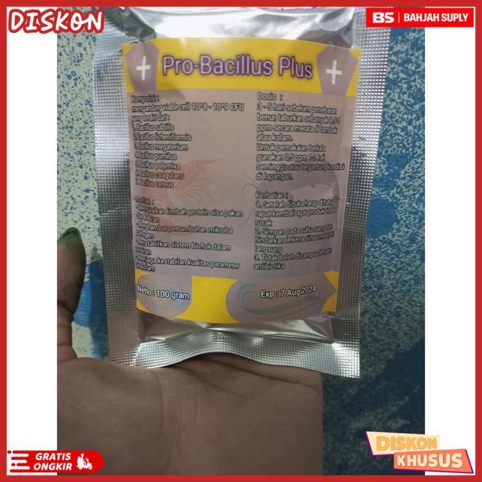 New Probiotik Bacillus Plus 100 Gram / Bacillus / Probiotik Bioflok / Kolam Bioflok /  Probiotik Ika