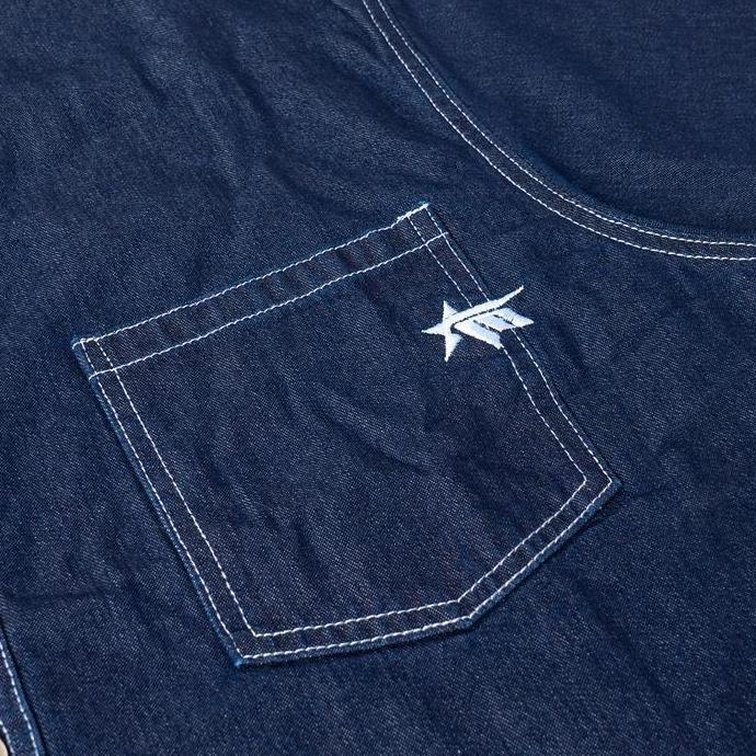 Moxie Benjie Denim Boxy Shirt - Deep Blue (TERBAIK) (TERBARU) (TERMURAH)