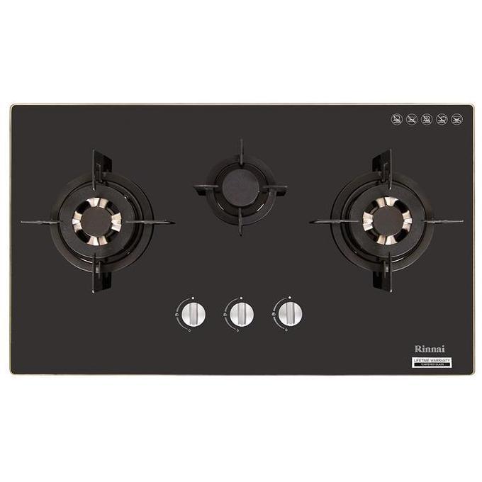 Rinnai Kompor Tanam RB-713N (GB) Glass - RB713NGB RB713N RB713 RB 713