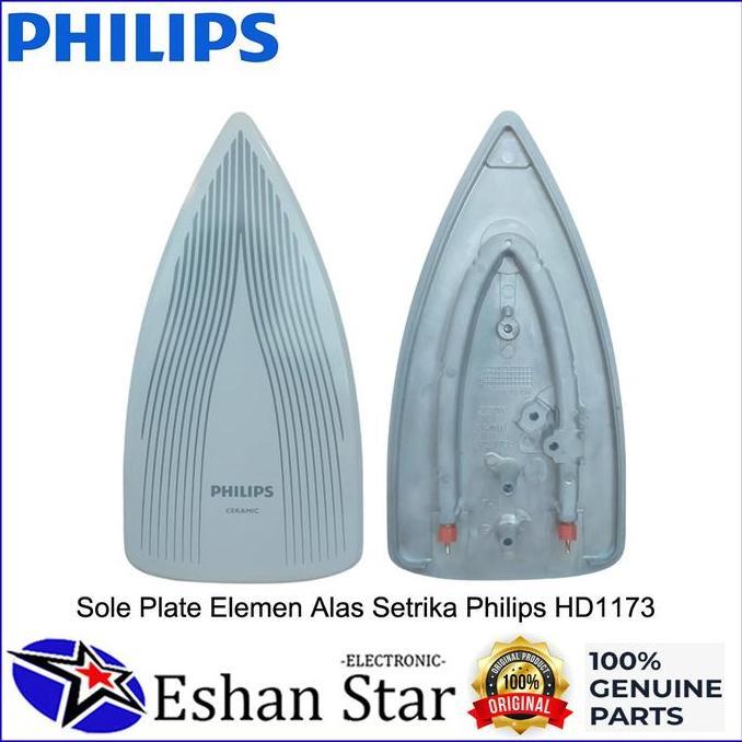 TERBARU - PHILIPS Setrika Part Sole Plate Elemen Pemanas Alas HD1173