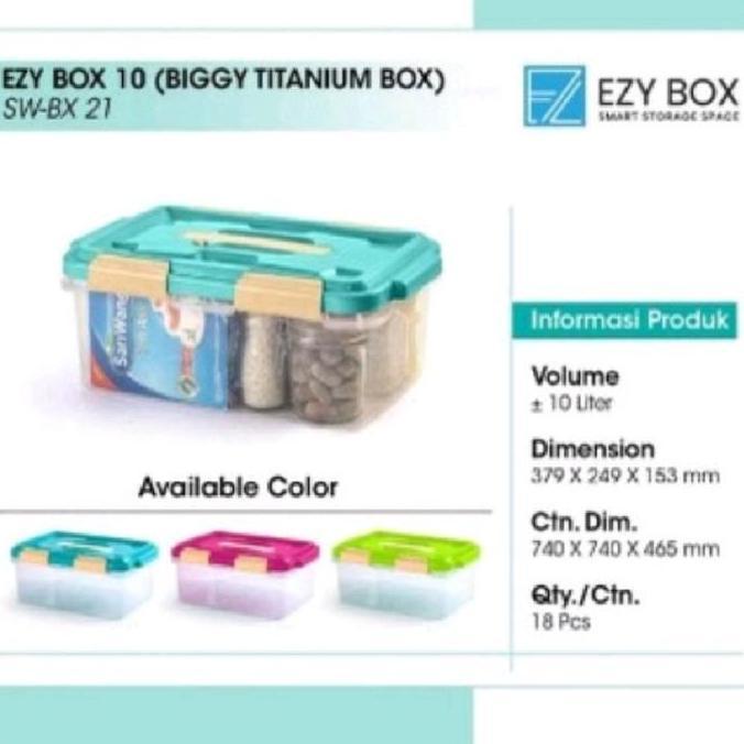 EZY : EZ10 BOX CONTAINER SERBAGUNA 10 LITER EZ 10 STORAGE BOX