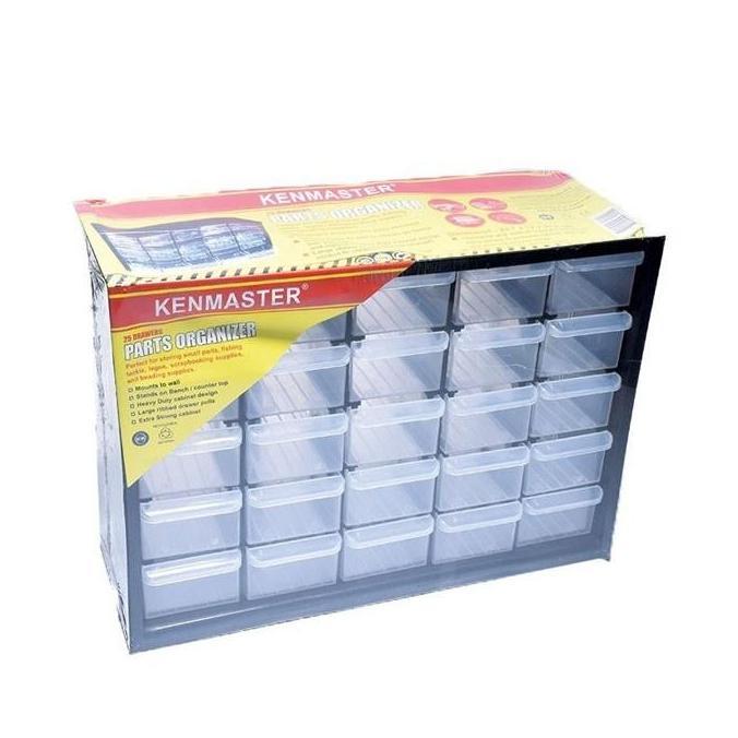 Kenmaster Rak Drawer 25 Susun Laci Kecil Komponen Sparepart