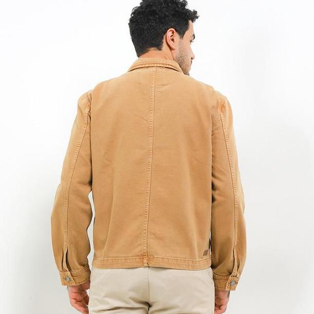 Hush Puppies Jaket Denim Pria 90S CONNOTE Khaki (TERBAIK) (TERBARU) (TERMURAH)