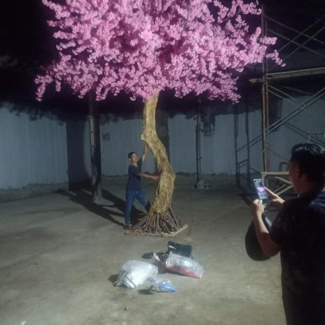 Terlaris Pohon Cerryblossom Besar Pohon Dekorasi Pohon Artificial