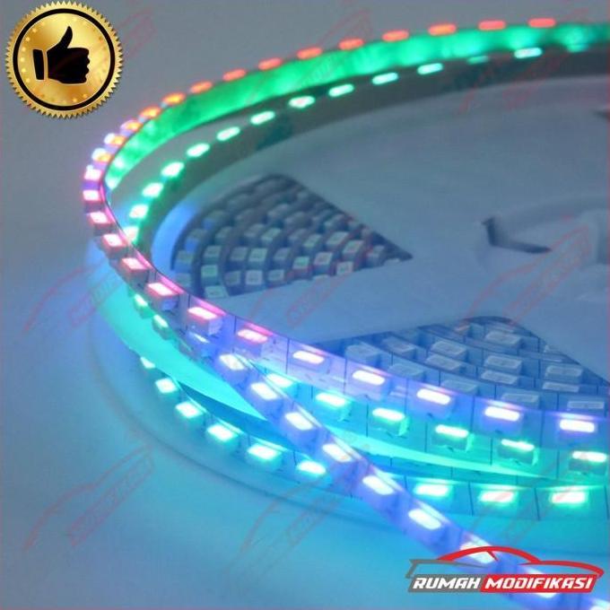PROMO DISKON - RGB LED SAMPING - LED STRIP - RGB - 4MM - 144 LED - SK6812 DC 5V - SIDEVIEW RGB STRIP