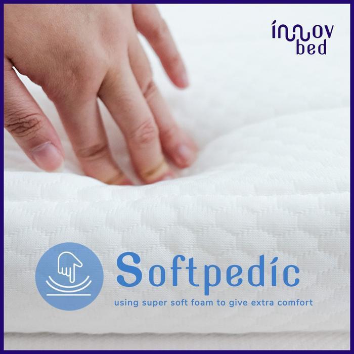 Kasur Latex Innovbed Softpedic Medium Soft dengan Cooling Cover