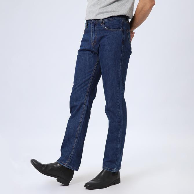 EDWIN JEANS - Celana Panjang Denim Pria Reguler Fit Straight Jeans 801 Slub BLUE INDIGO (TERBAIK) (T