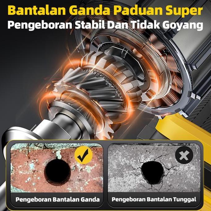 Diskon Japer Bor Listrik Bor Listrik Tanpa Sikat Bor Tanpa Kabel Bor Baterai Obeng Tanpa Kabel Bor T